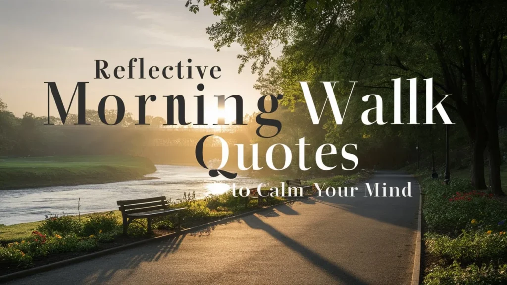 Reflective Morning Walk Quotes to Calm Your Mind