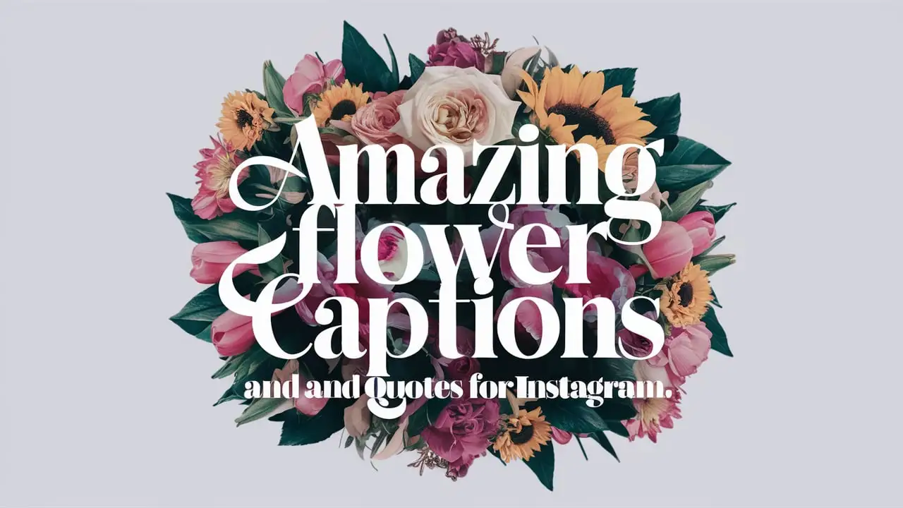 Amazing Flower Captions And Quotes For Instagram