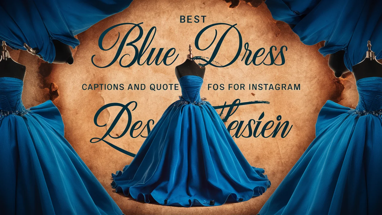 Best Blue Dress Captions And Quotes For Instagram