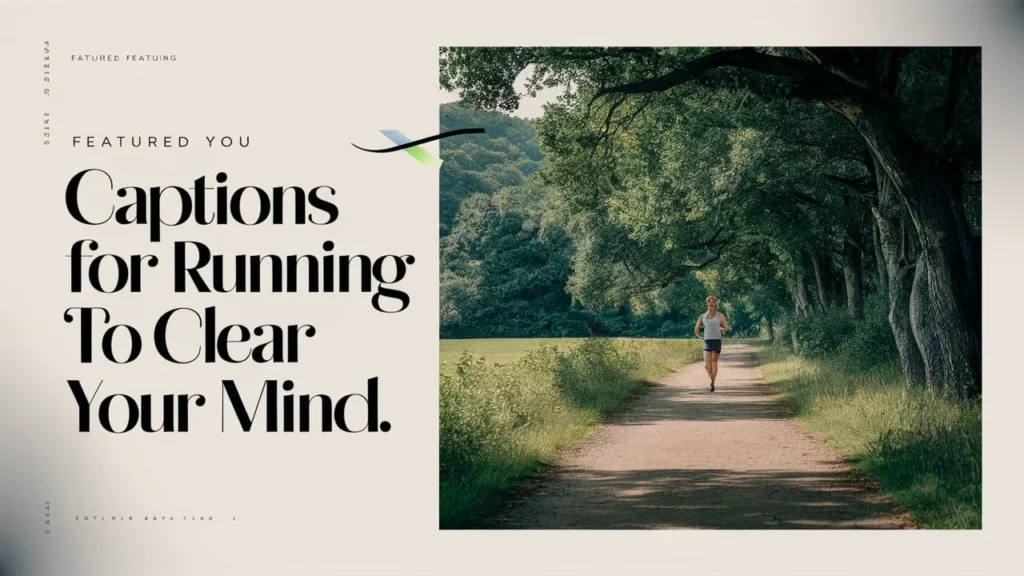 Captions for Running to Clear Your Mind