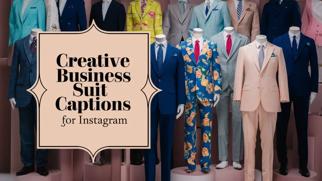 Creative Business Suit Captions for Instagram