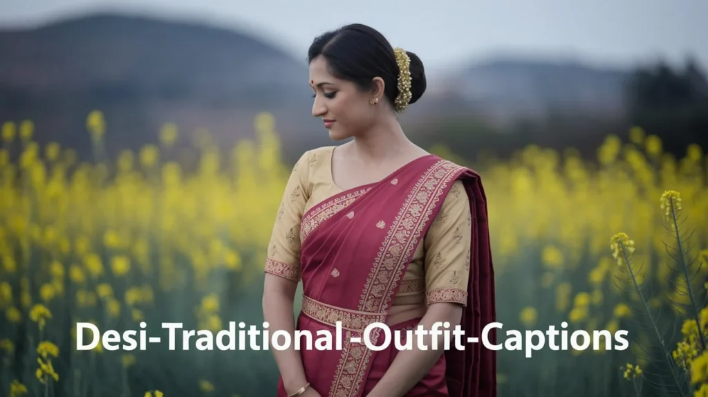 Desi Traditional Outfit Captions