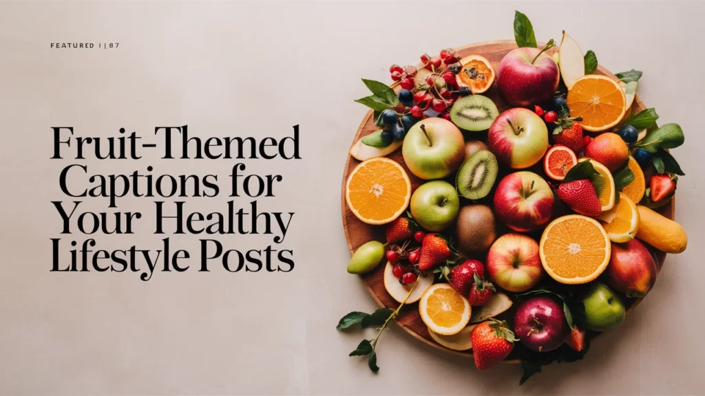 Fruit-Themed Captions for Your Healthy Lifestyle Posts