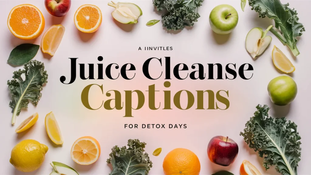 Juice Cleanse Captions for Detox Days