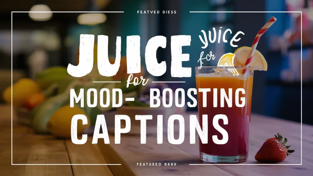 Juice for Mood Boosting Captions