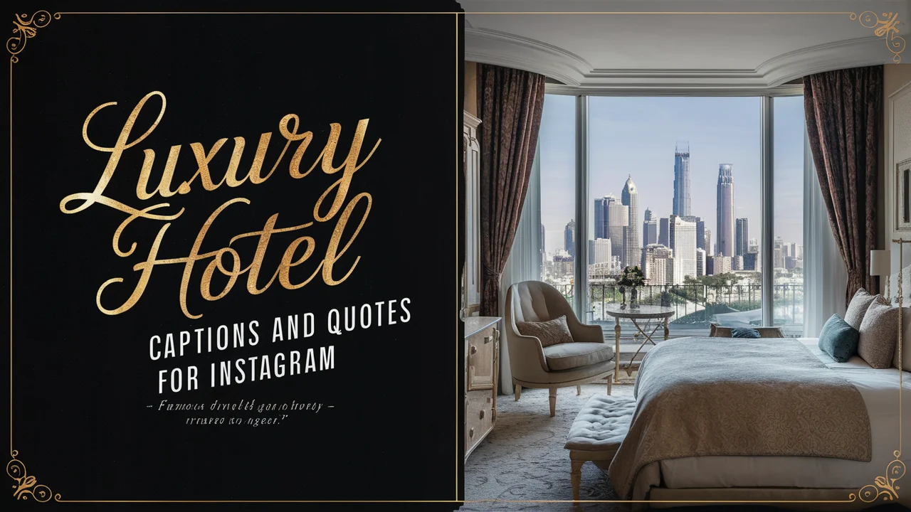 Luxury Hotel Captions And Quotes For Instagram