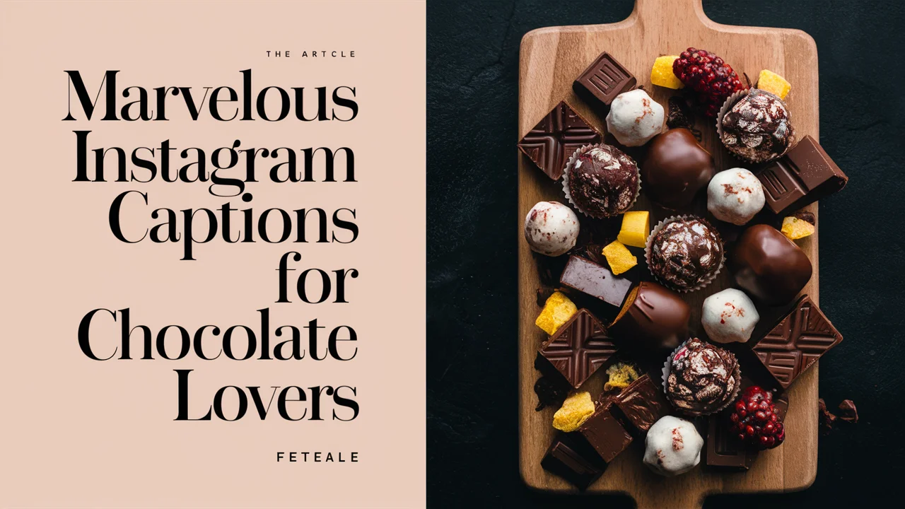 Marvelous Instagram Captions For Chocolate Lovers