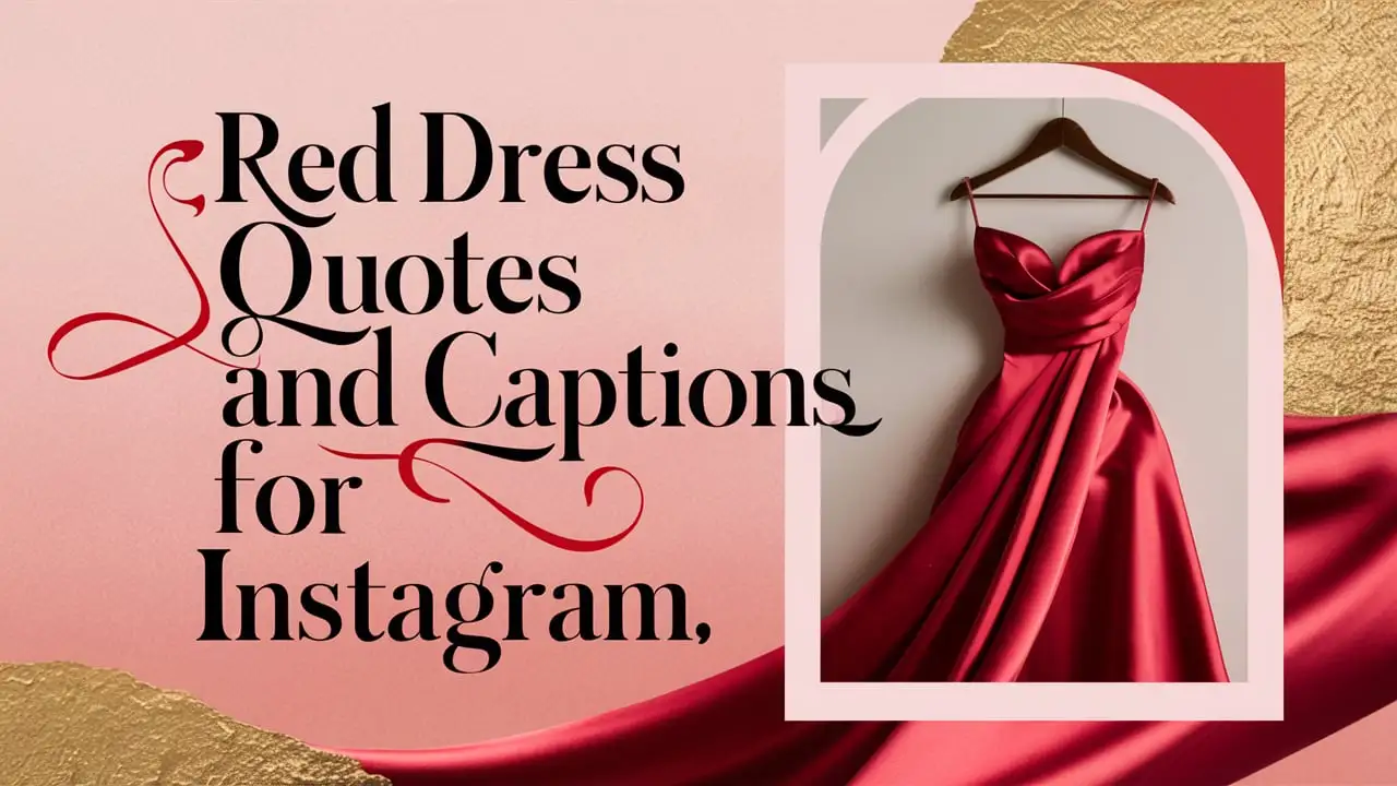 Red Dress Quotes and Captions for Instagram