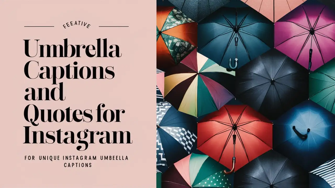 Umbrella Captions and Quotes for Instagram