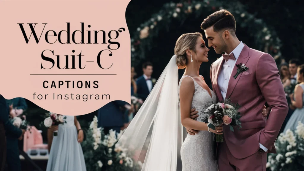 Wedding Suit Captions for Instagram