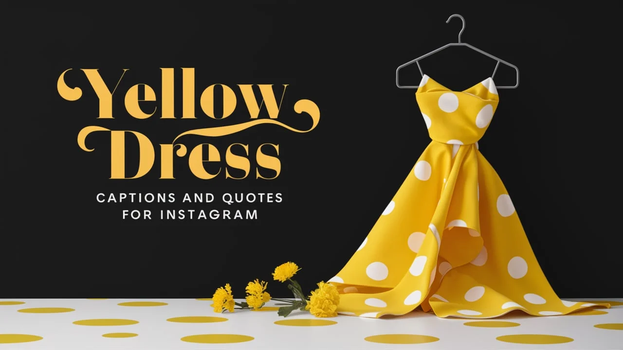 Yellow Dress Captions and Quotes for Instagram